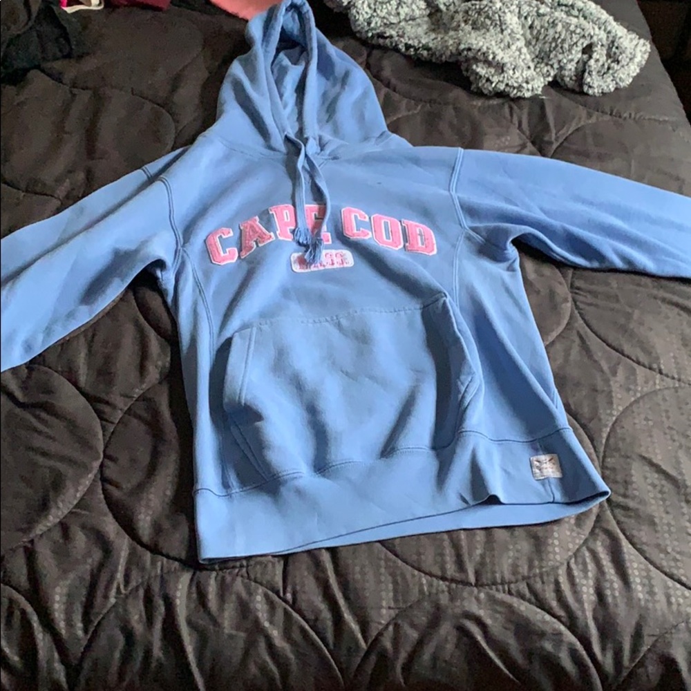 Blue and pink cape cod hoodie